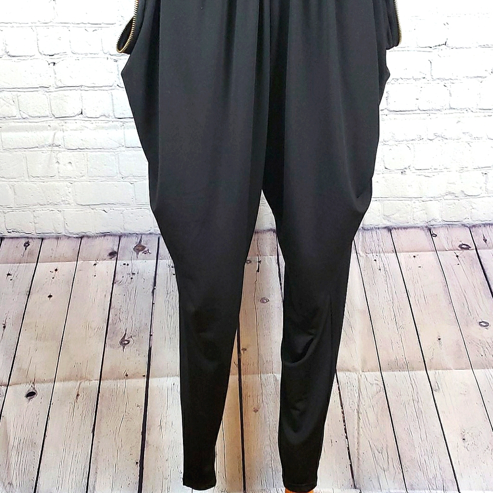 City Chic Sleeveless Baggie Jumpsuit Black Size XS - Picture 4 of 16
